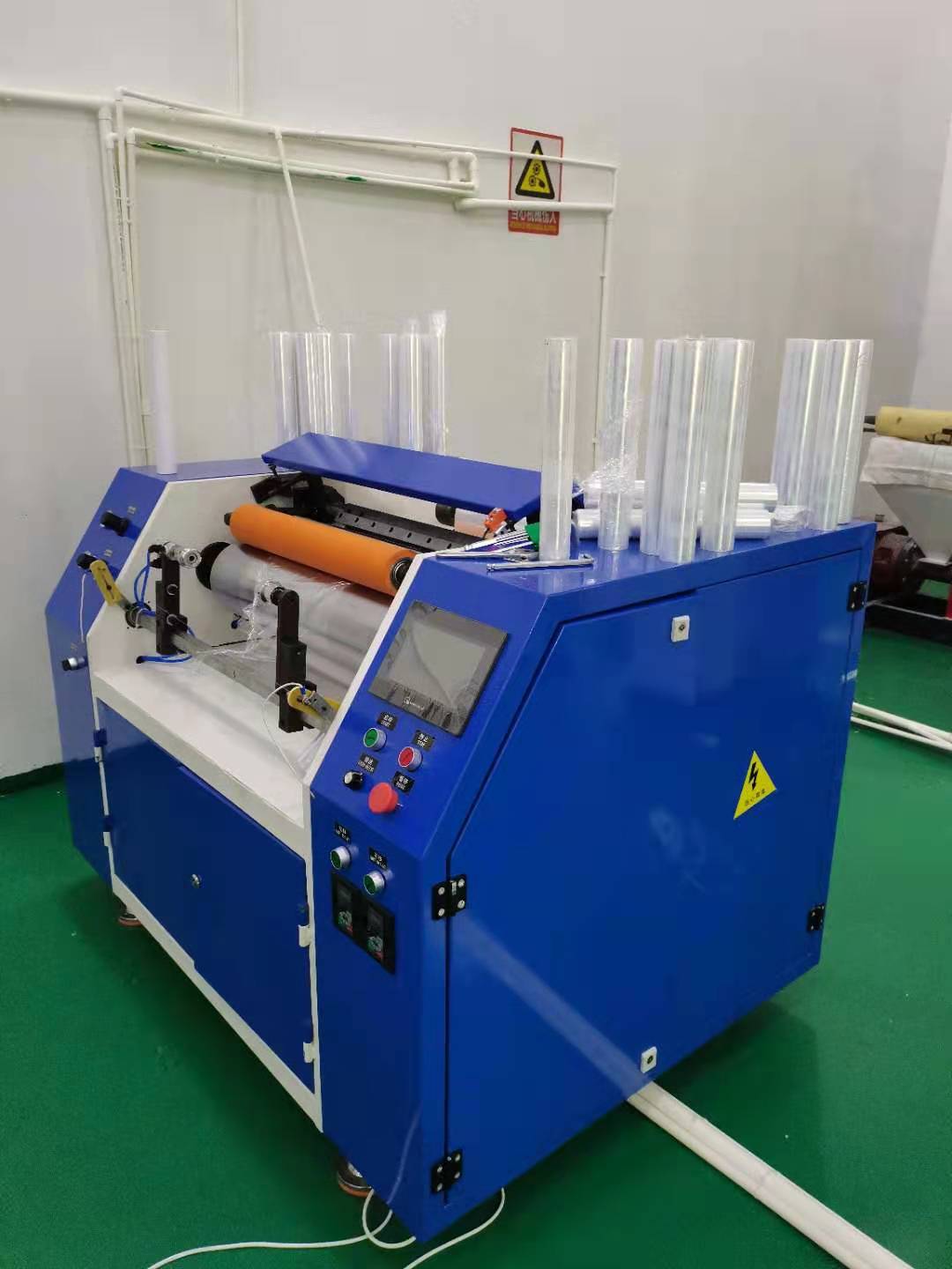 Automatic Dotted Cling Wrap Film Rewinding Rewinder Machine from China